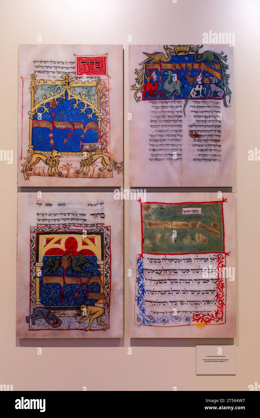 Tel Aviv, Israele - 27 ottobre 2023 - Anu, il Museo del popolo ebraico situato all'interno del campus dell'Università di Tel Aviv a nord di Tel Aviv, Israele. Foto Stock