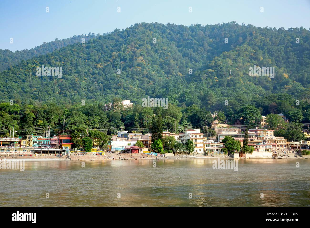 Fiume Gange a Rishikesh, Uttarakhand, India Foto Stock