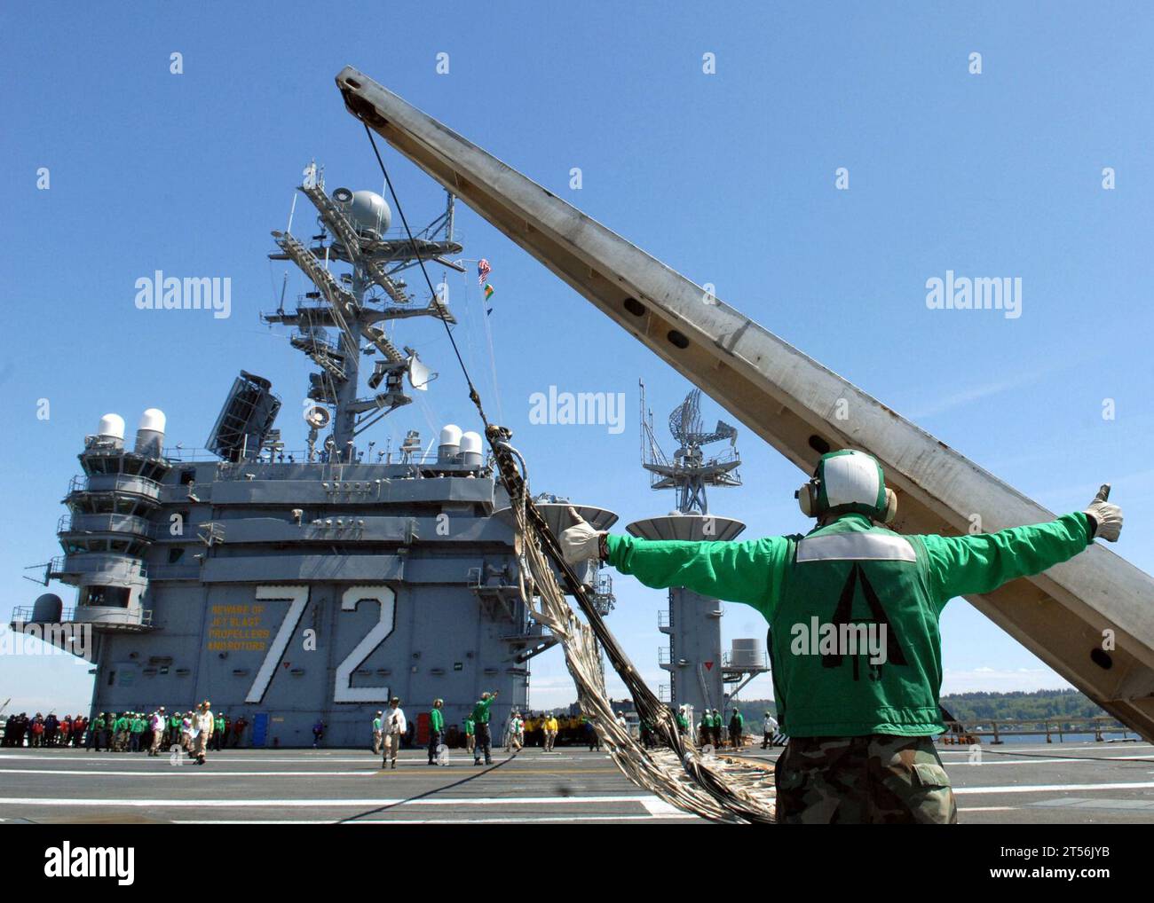 nave, uss abraham lincoln, divisione v-2 Foto Stock