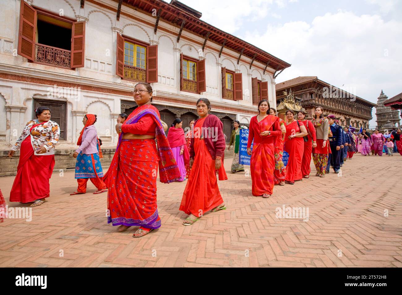 BHAKTAPUR DURBAR SQUARE Foto Stock