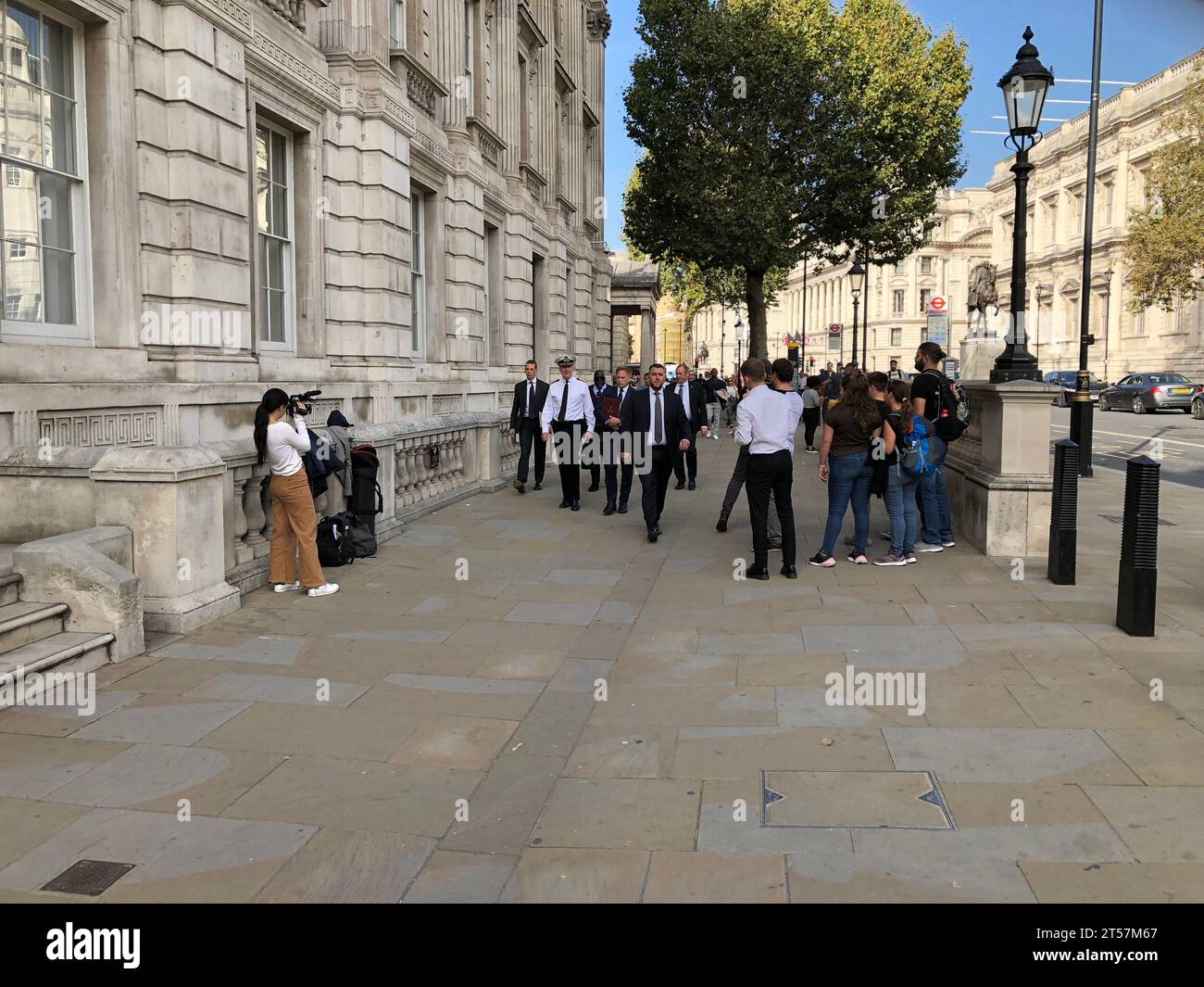 Grant Shapps Segretario di Stato arriva all'Ufficio del Gabinetto di Londra Foto Stock