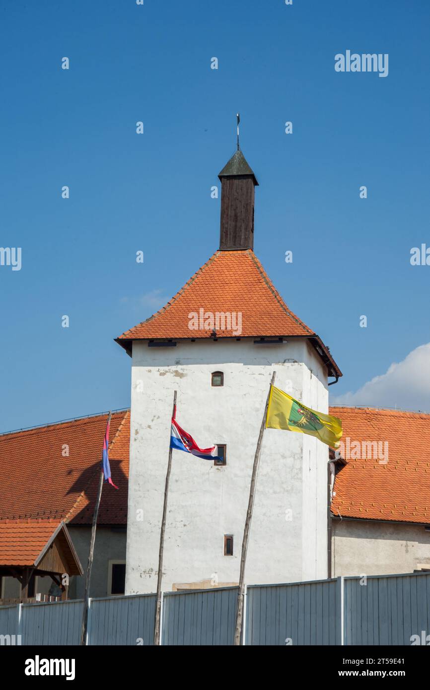 DURDEVEC/CROAZIA - 2022-03-27: La città vecchia di Durdevac, un gioiello nascosto nel cuore della Croazia. Questa fortificazione fu costruita alla fine del XV secolo Foto Stock