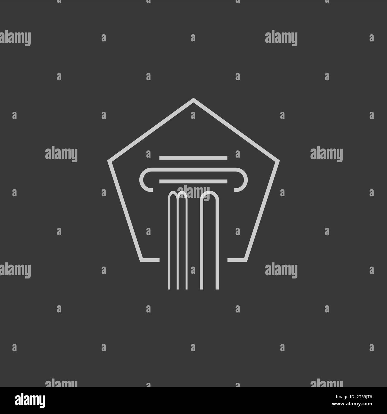Monogramma iniziale MN con idee di design del logo monolina Illustrazione Vettoriale