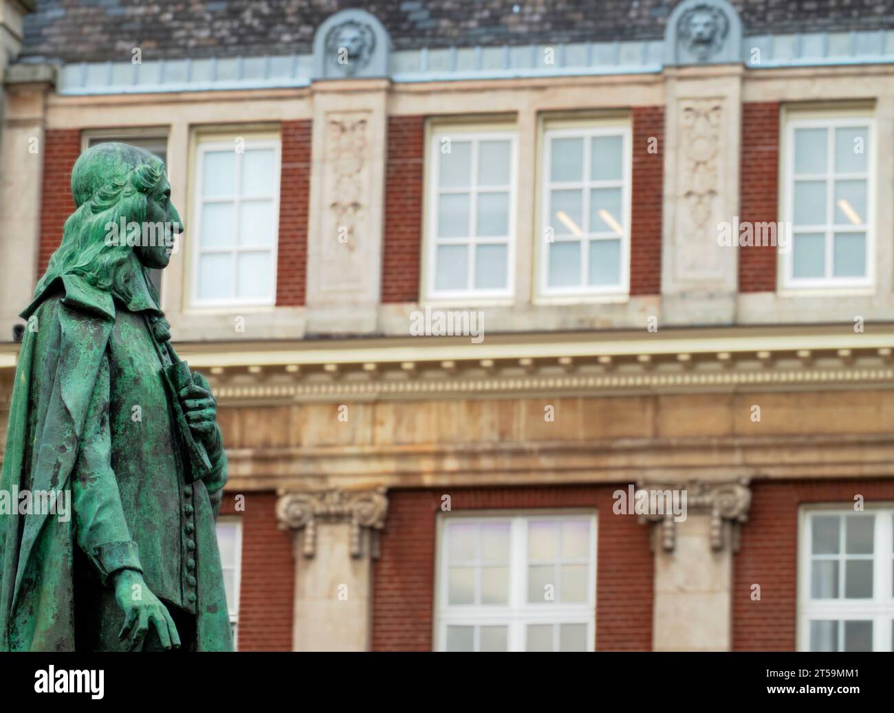 Statua di Johan de Witt a Buitenhof Den Haag, Paesi Bassi Foto Stock