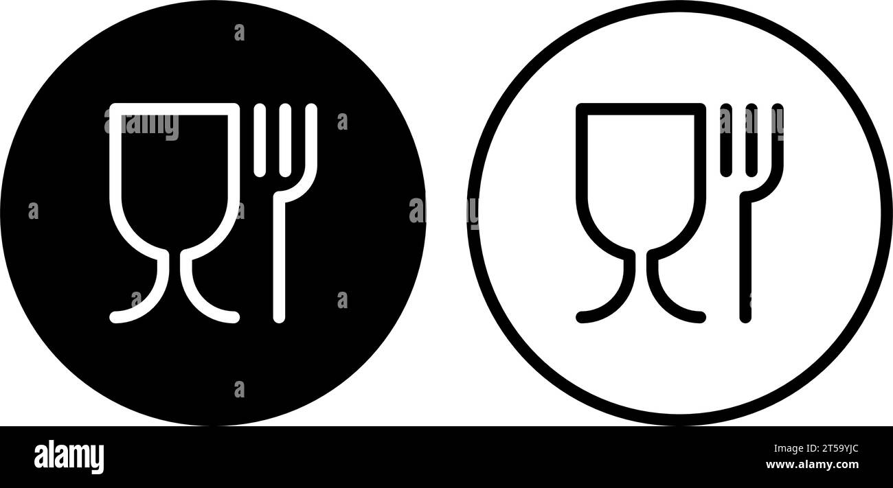 Set di simboli per la sicurezza alimentare Illustrazione Vettoriale