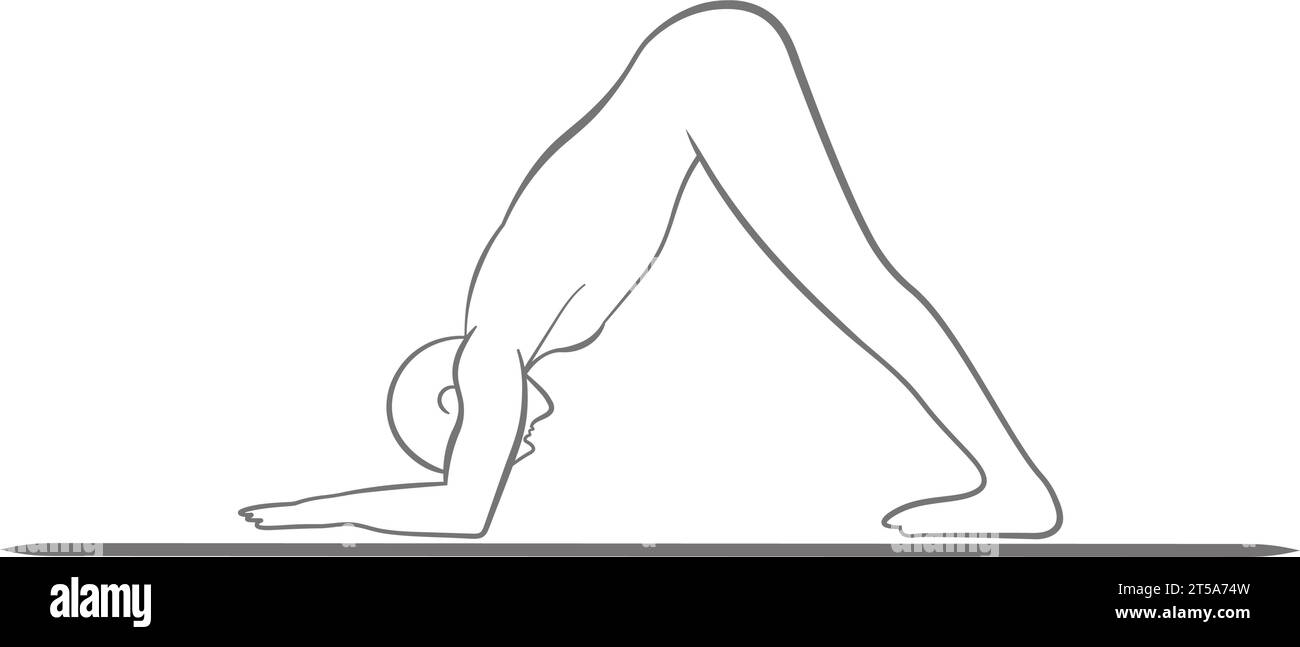 Nell'Ardha Pincha Mayurasana, una miscela di yoga e meditazione, scoprite forza interiore, equilibrio e serenità. Illustrazione Vettoriale Nell'Ardha Pincha Mayurasana, una miscela di yoga e meditazione, scoprite forza interiore, equilibrio e serenità. Illustrazione Vettoriale