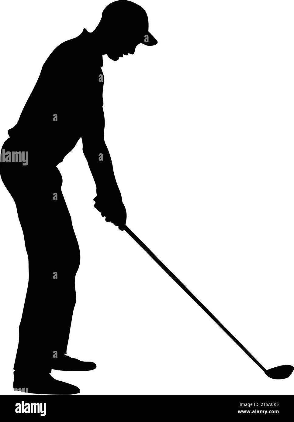 icona della persona che gioca a golf disegno illustrativo vettoriale Illustrazione Vettoriale