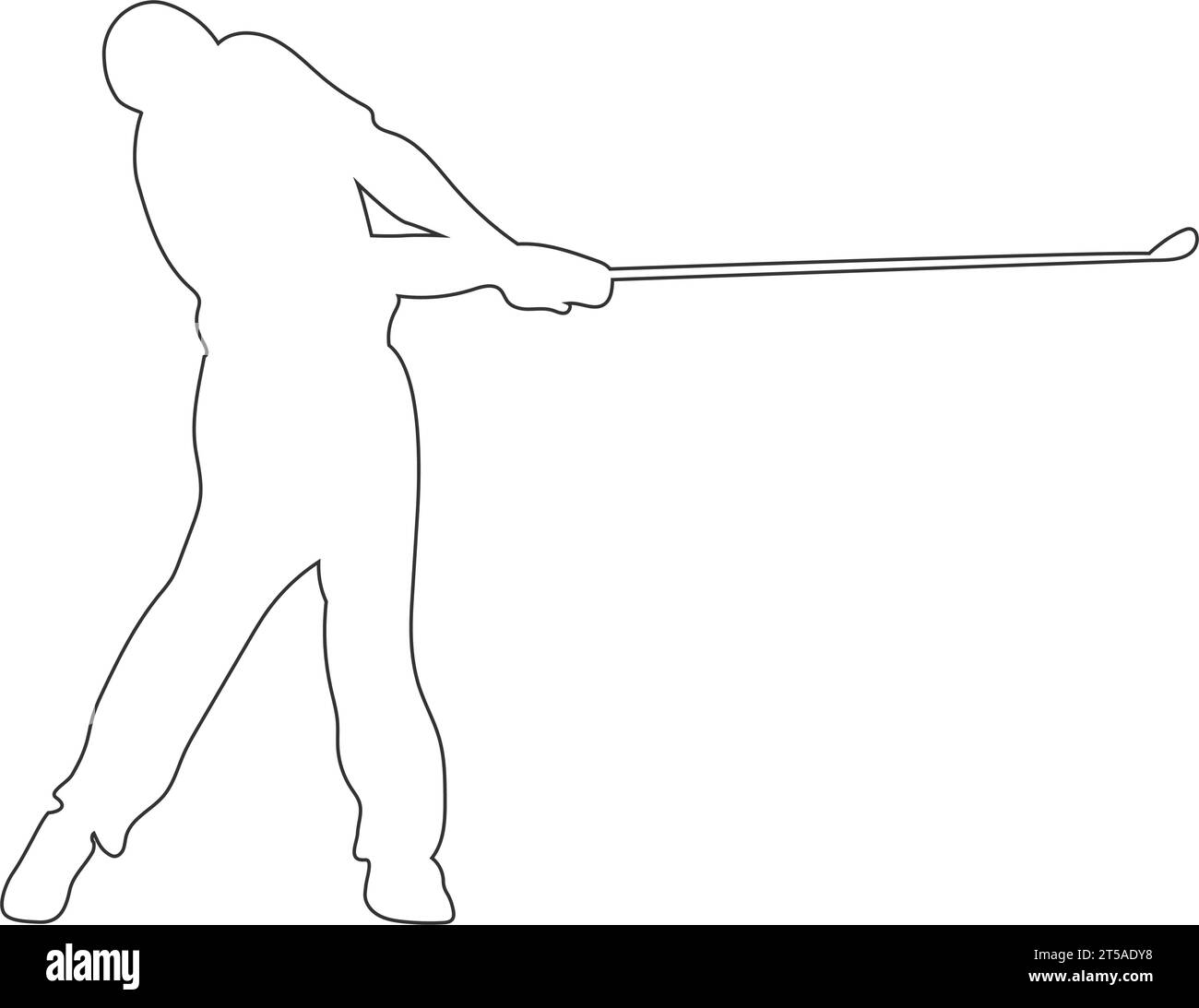 icona della persona che gioca a golf disegno illustrativo vettoriale Illustrazione Vettoriale