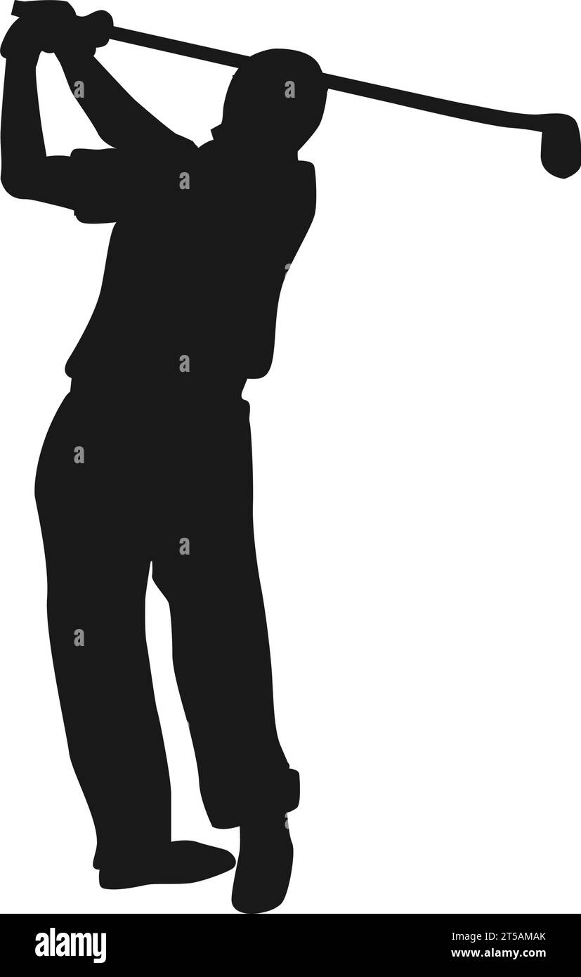 icona della persona che gioca a golf disegno illustrativo vettoriale Illustrazione Vettoriale