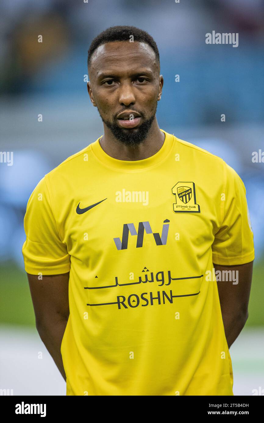 Hassan Kadesh dell'al Ittihad FC durante il giorno 12 della SAFF Roshn Saudi Pro League 2023-24 tra al Shabab FC e al Ittihad FC al King Fahd International Stadium il 3 novembre 2023 a Riyadh, Arabia Saudita. Foto di Victor Fraile / Power Sport Images Credit: Power Sport Images Ltd/Alamy Live News Foto Stock