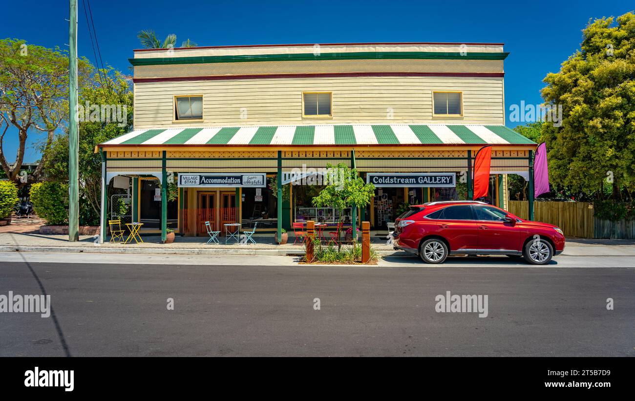Ulmarra, NSW, Australia - edifici storici in città Foto Stock