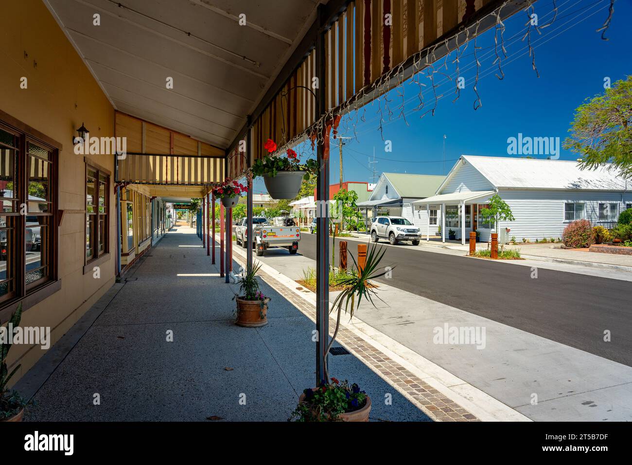 Ulmarra, NSW, Australia - edifici storici in città Foto Stock