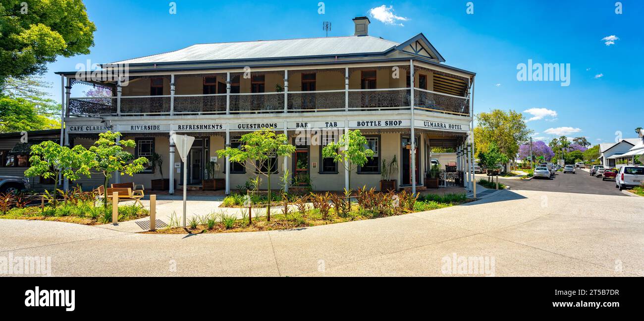 Ulmarra, NSW, Australia - edifici storici in città Foto Stock