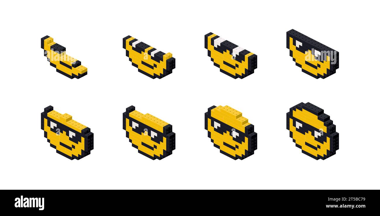 Creazione personale del marchio, kit di animazione. Vettore Illustrazione Vettoriale