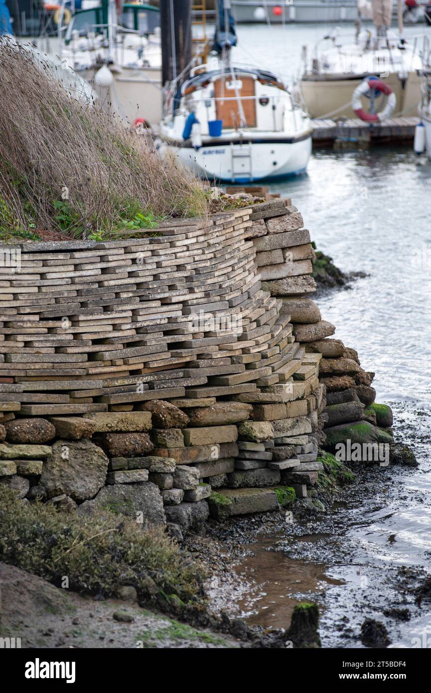 bacino di ormeggio lowestoft crusing club lago lothing oulton broad suffolk inghilterra Foto Stock