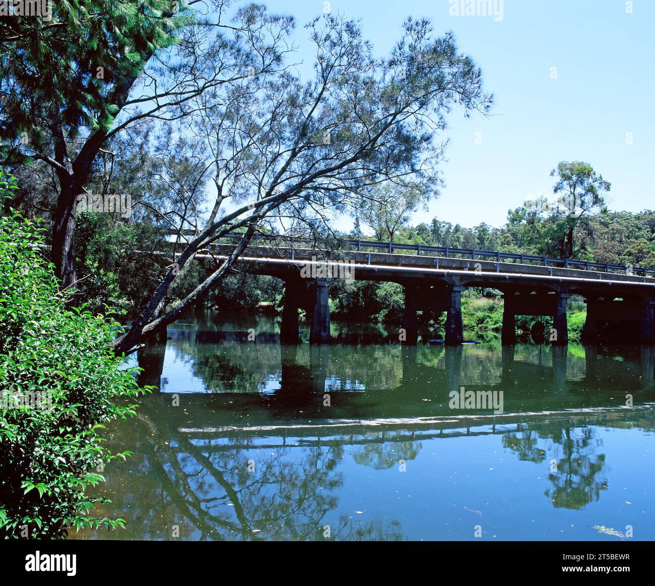 Australia. Sydney. Lane Cover River Park. Fullers Bridge. Foto Stock