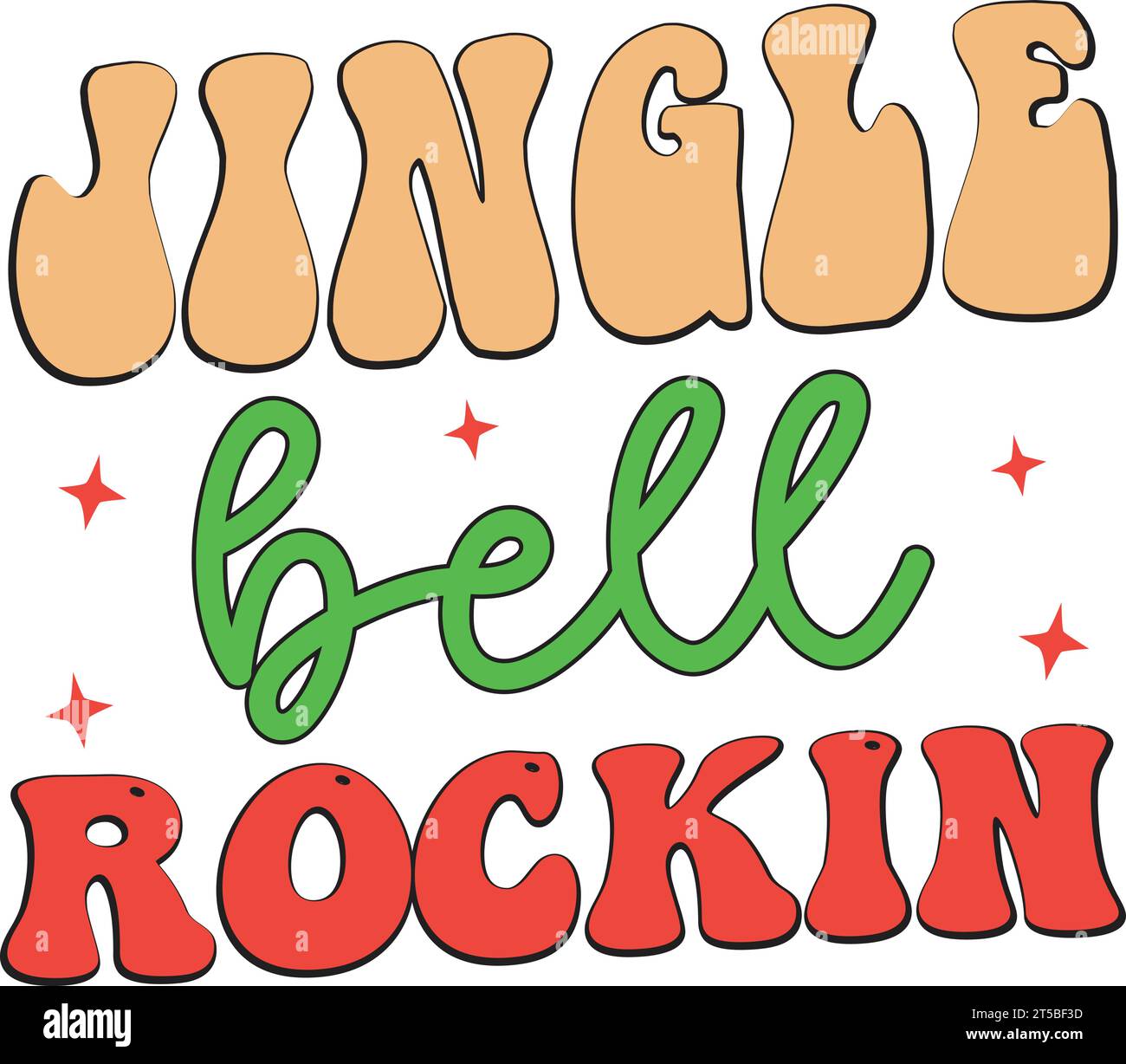 jingle bell rockin Illustrazione Vettoriale