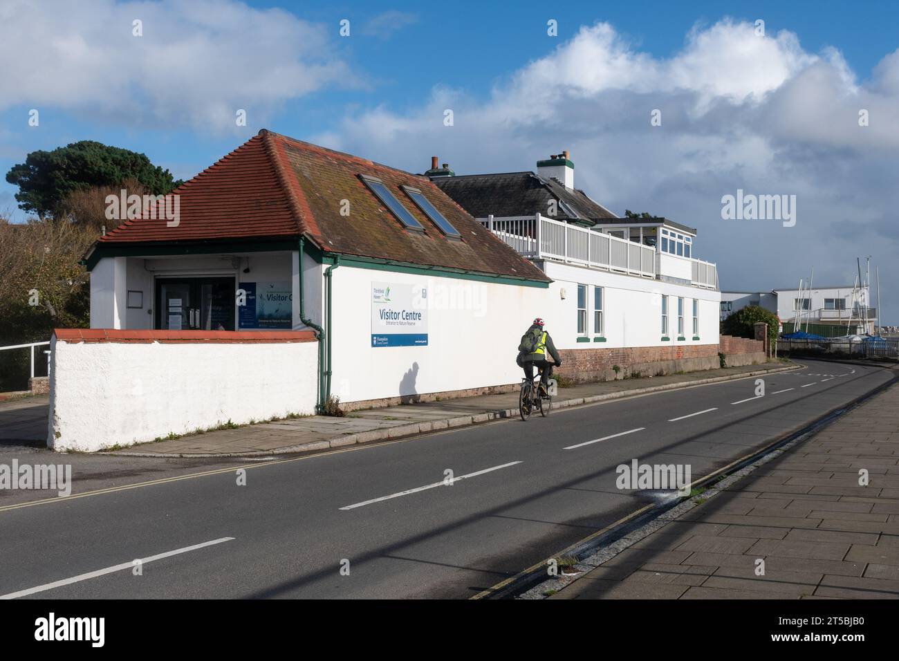 Titchfield Haven Nature Reserve Visitor Centre, Hampshire, Inghilterra, Regno Unito Foto Stock