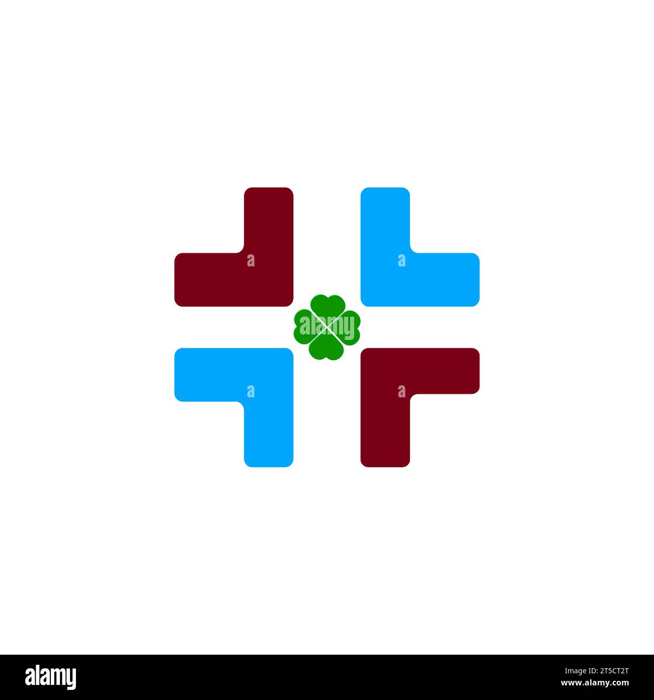 design creativo del logo della comunità e dell'assistenza sanitaria Illustrazione Vettoriale