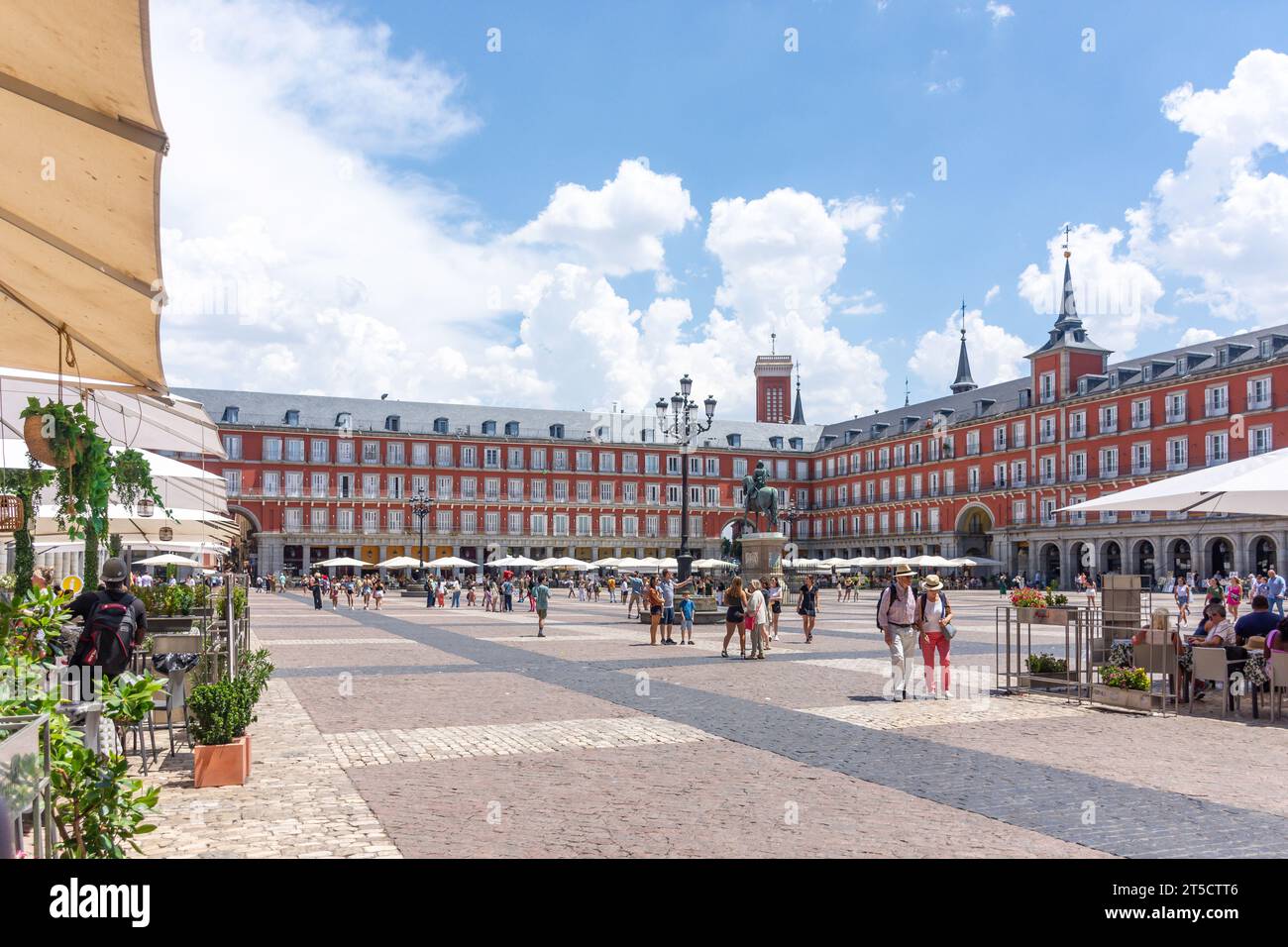 Plaza Mayor de Madrid, Centro, Madrid, Regno di Spagna Foto Stock