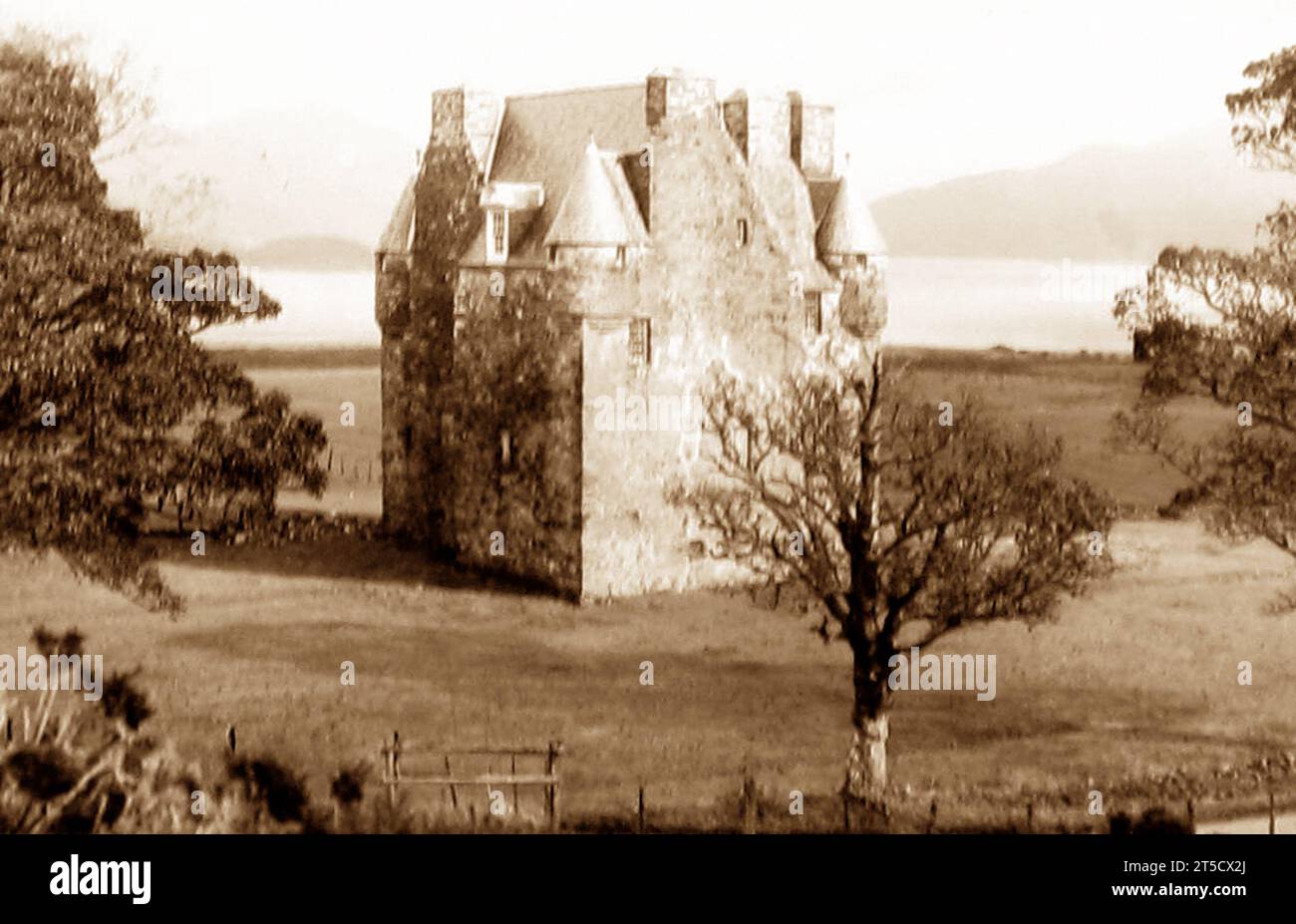 Castello di Barcaldine nei pressi di Oban, inizio anni '1900 Foto Stock