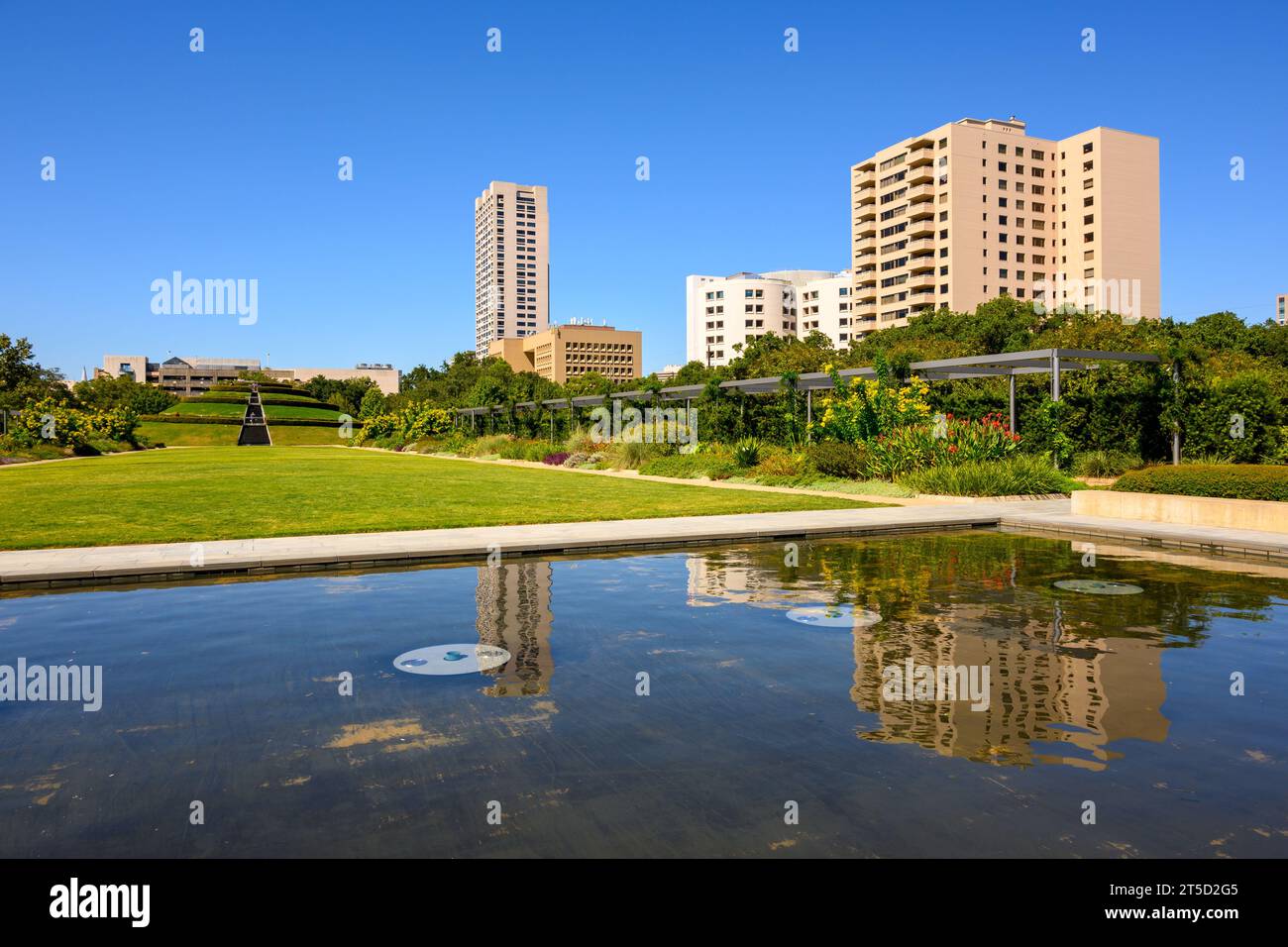 McGovern Centennial Gardens. Hermann Park a Houston, Texas, USA Foto Stock