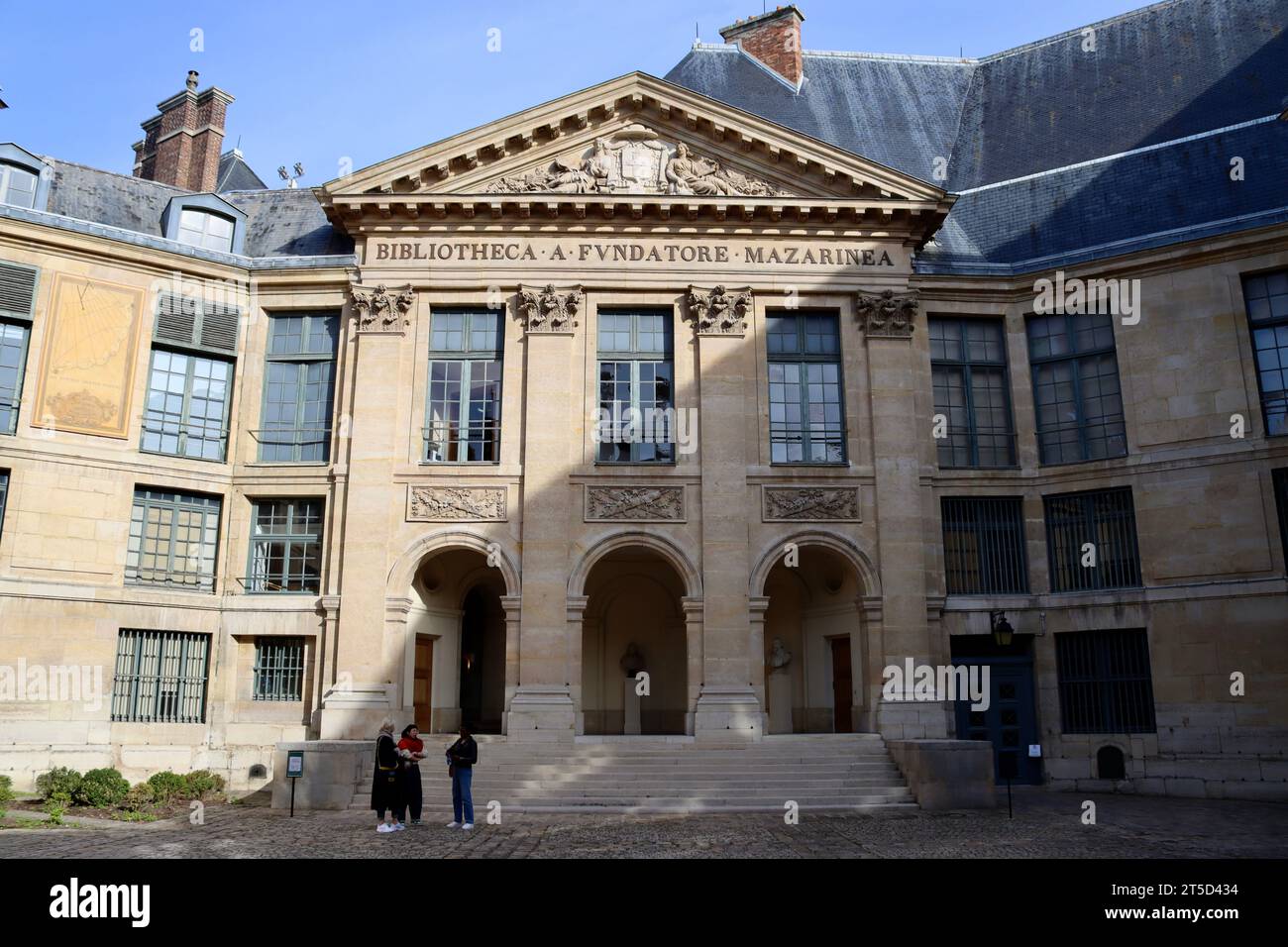 Edificio Inatitute de France in Quei de conti a Parigi, Francia Foto Stock