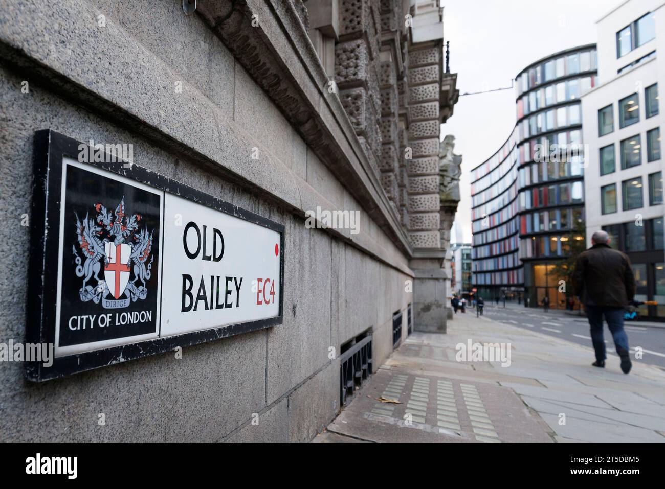 Una visione generale della Corte penale centrale, o l'Old Bailey il 24 ottobre 2023. Immagine scattata il 24 ottobre 2023. © Belinda Jiao jiao.bilin@gmail Foto Stock