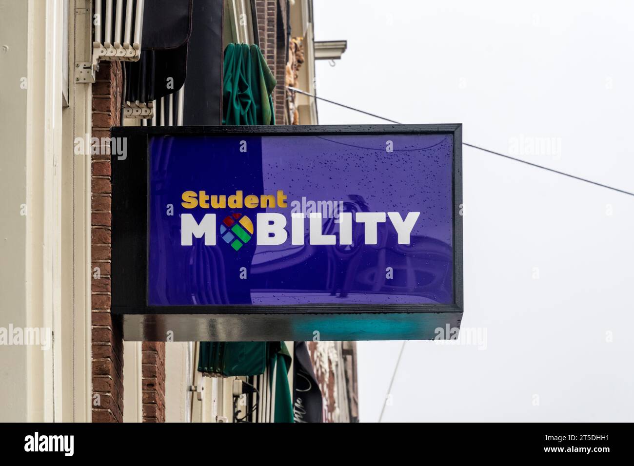 Cartello mobilità studenti ad Amsterdam. Foto Stock