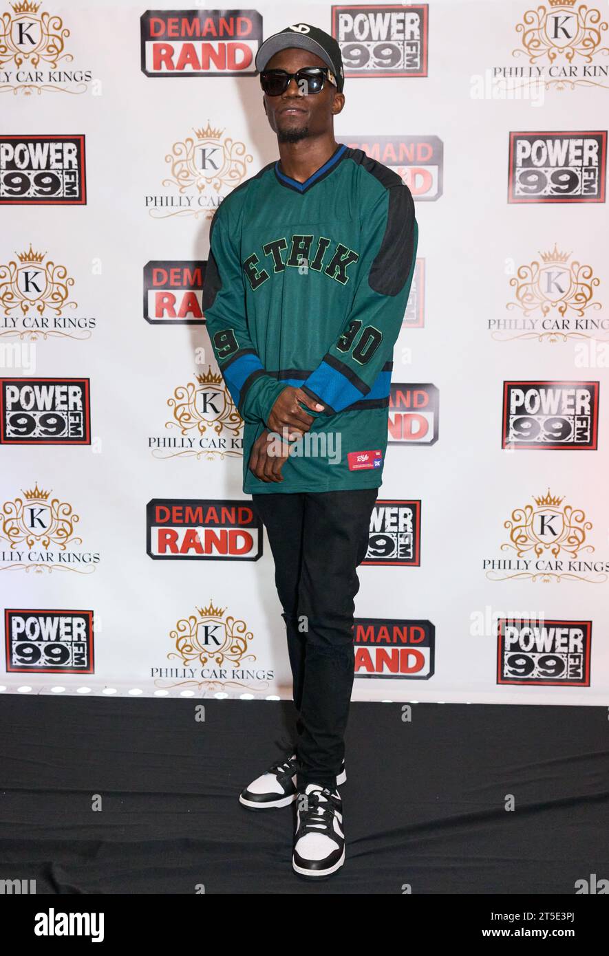 PHILADELPHIA, PA, USA - 27 OTTOBRE 2023: KP posa al Power 99's Powerhouse 2023 Concert al Wells Fargo Center. Foto Stock
