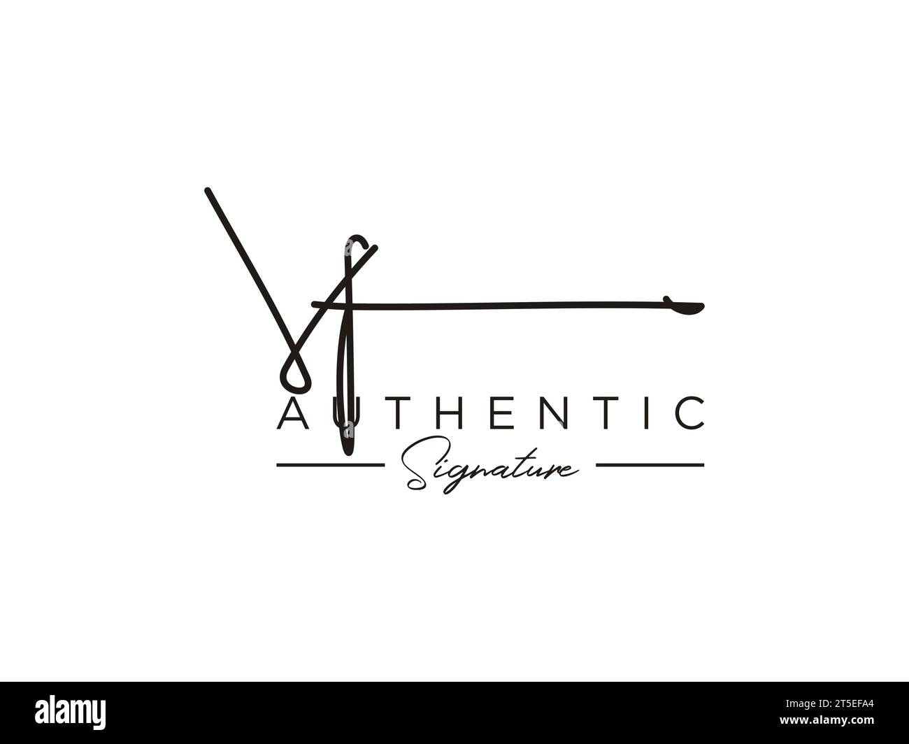 Vettore modello logo firma VF. Illustrazione Vettoriale