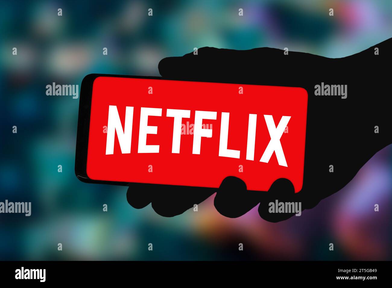 Servizio di streaming Netflix Foto Stock