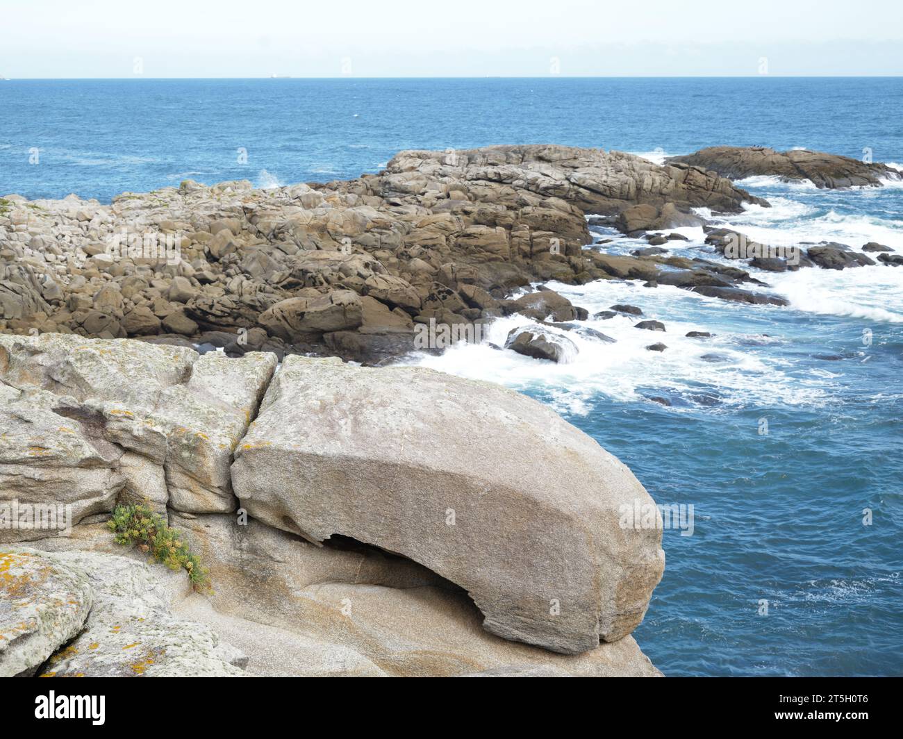 “A Mariña” è una regione situata nel nord della provincia di Lugo, nella comunità autonoma della Galizia, nel nord-ovest della Spagna. Foto Stock