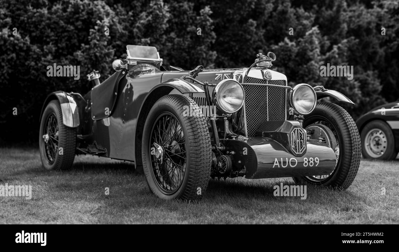 1935 MG K-TYPE Magnette, in mostra al Salone Privé Concours d'Elégance Motor Show tenutosi a Blenheim Palace. Foto Stock