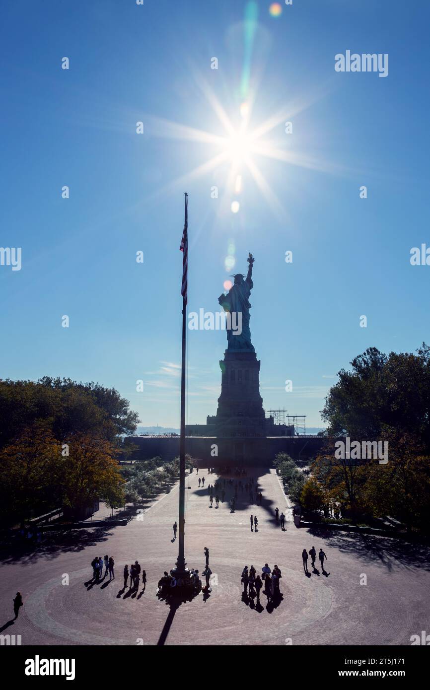 Statua della libertà, Liberty Island, New York, Stati Uniti d'America. Foto Stock