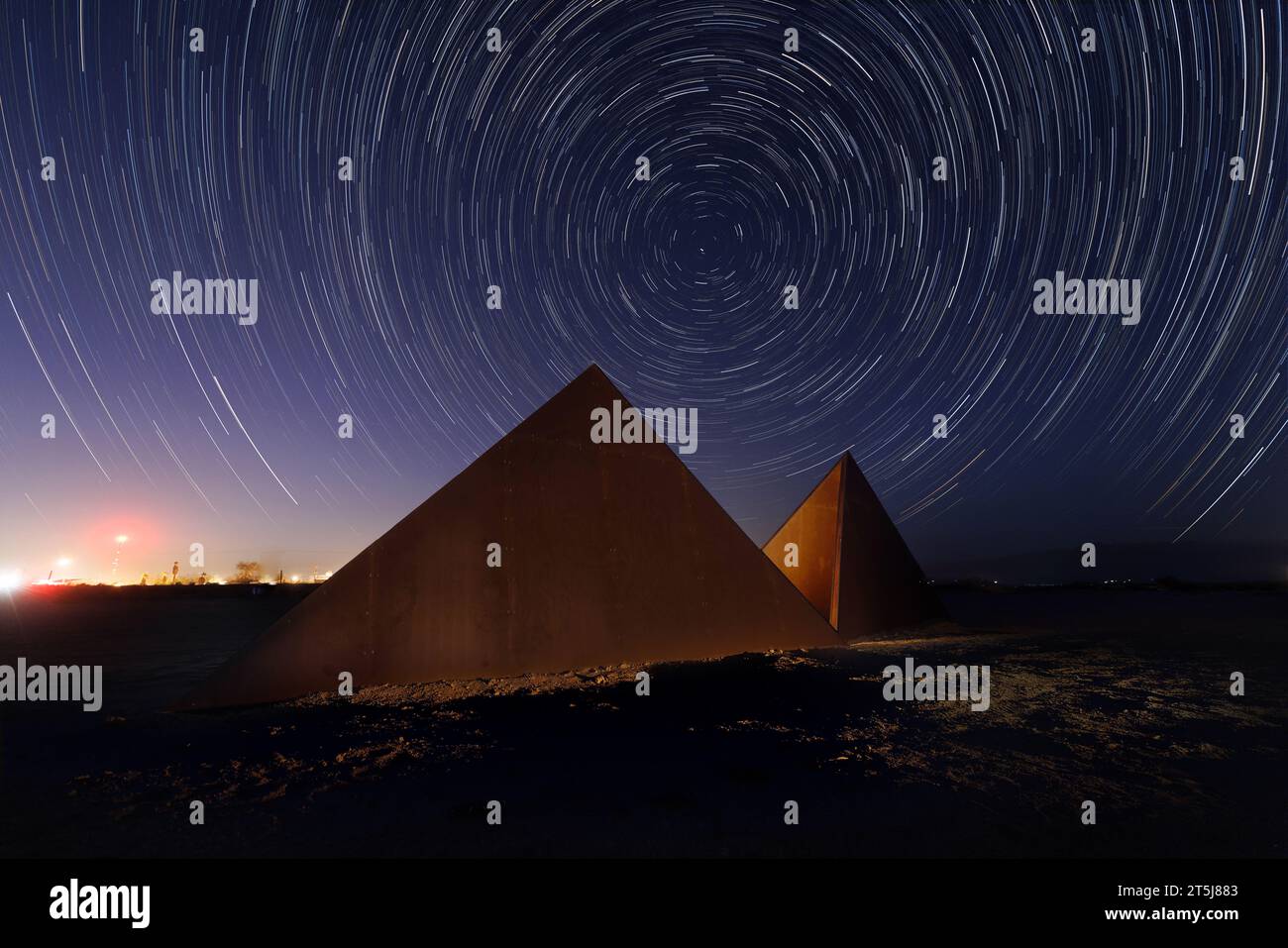 Sculture d'onore a Bombay Beach nel Salton Sea California Foto Stock