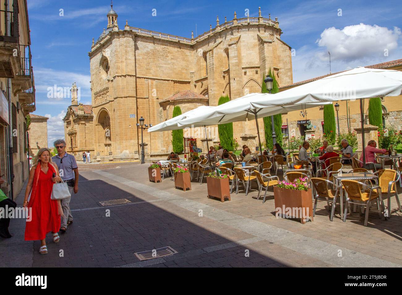 La storica cattedrale medievale di Santa María nella città spagnola di Ciudad Rodrigo, Spagna nord-occidentale Foto Stock