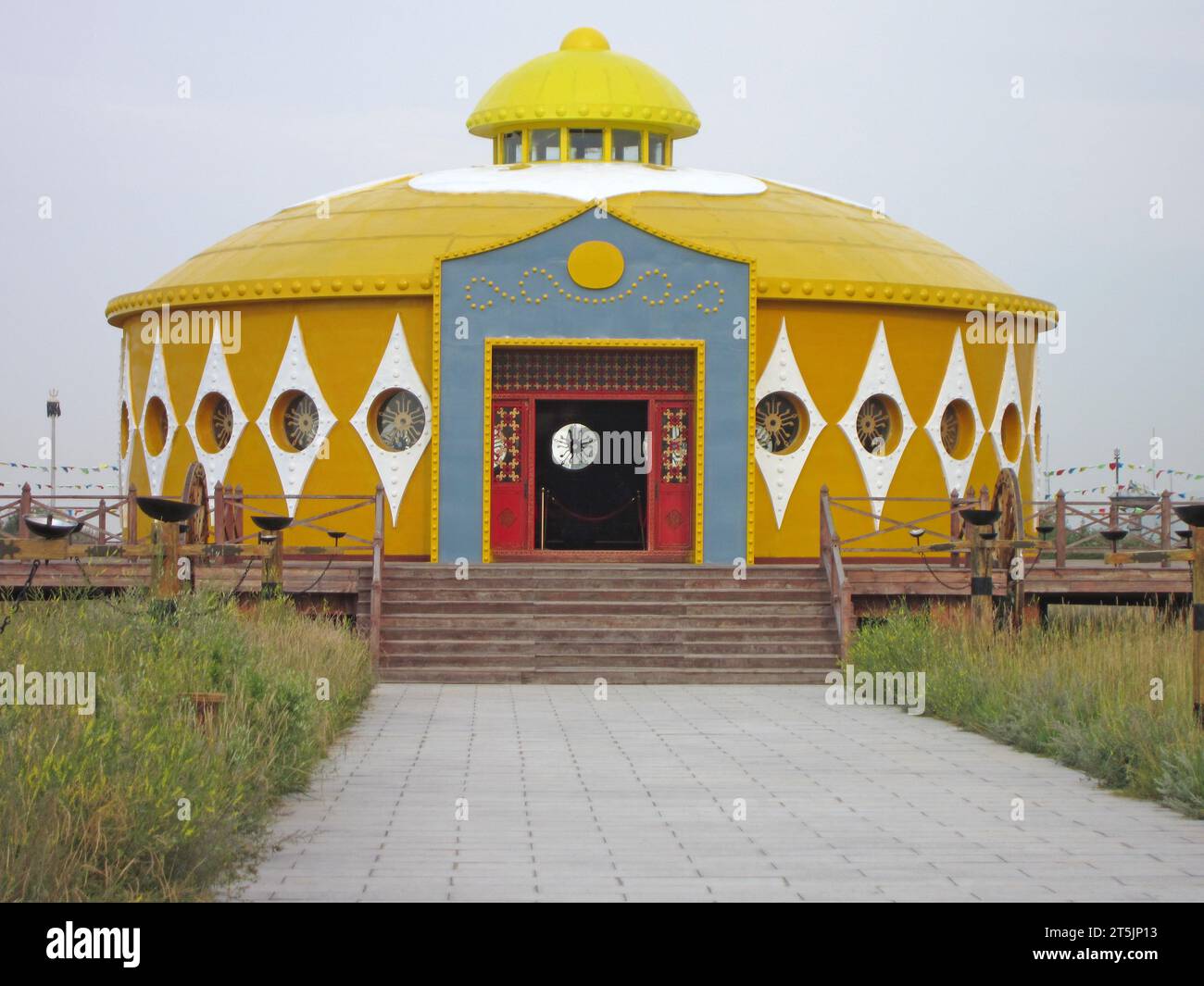 FENGNING COUNTY - 20 AGOSTO: Padiglione del palazzo Great khan, il 20 agosto 2014, contea di Fengning, provincia di Hebei, Cina Foto Stock