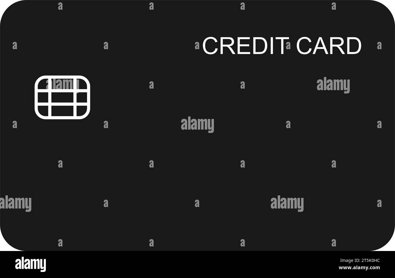 Modello carta di credito vuoto nel vettore Illustrazione Vettoriale