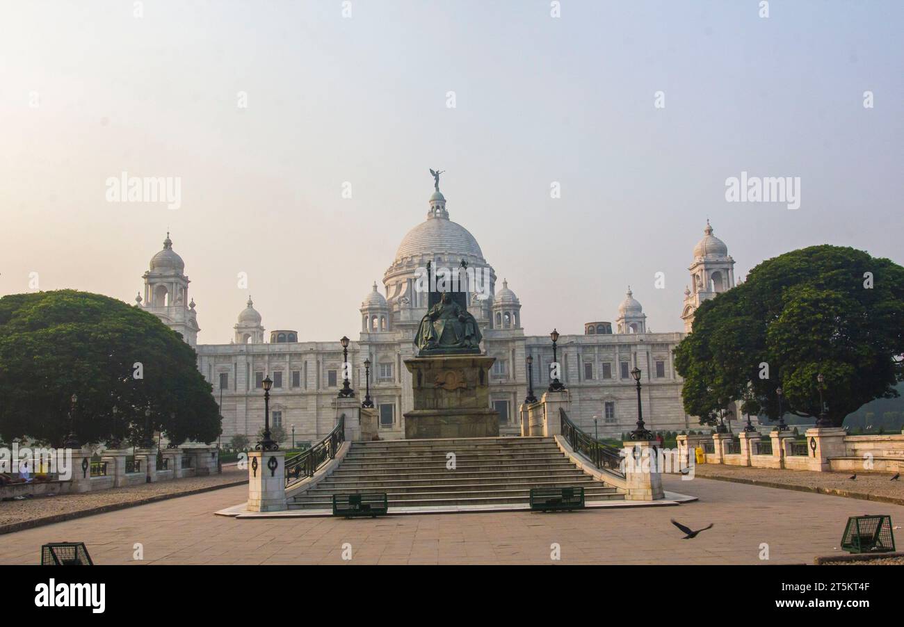 Victoria Memorial, Calcutta è il monumento più grande a un monarca in tutto il mondo. Foto Stock