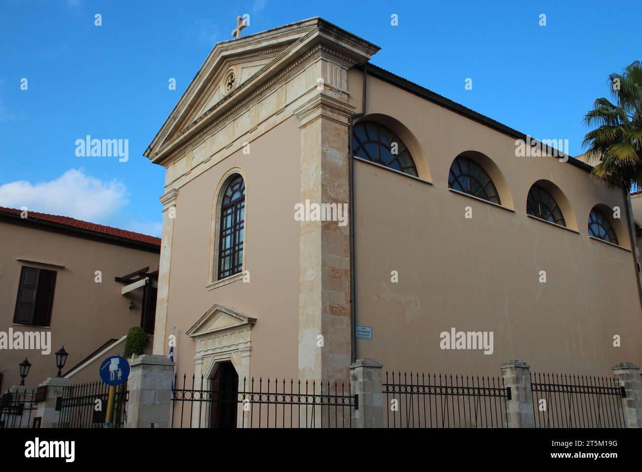 chiesa cattolica (saint-antoine de padoue) a rethymno a creta in grecia Foto Stock