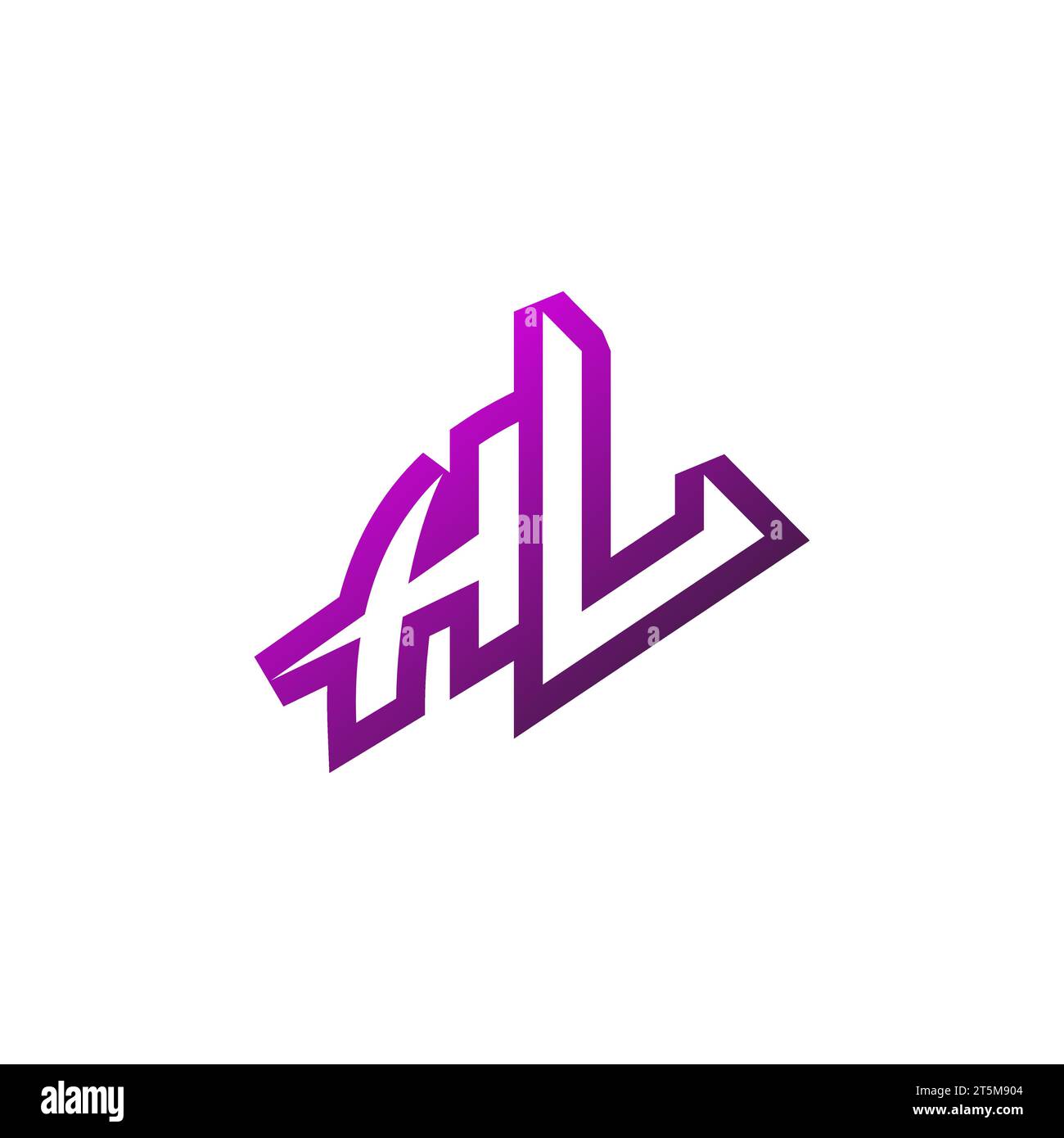 Schema iniziale del logo HU Premium e concetto di design dei giochi Illustrazione Vettoriale