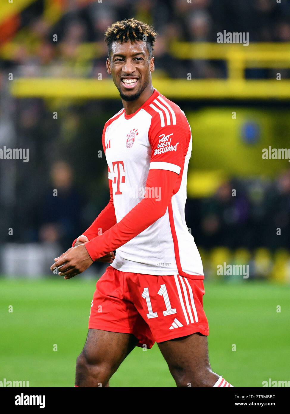 Bundesliga, Signal Iduna Park Dortmund: Borussia Dortmund vs FC Bayern München; Kingsley Coman (FCB) Foto Stock