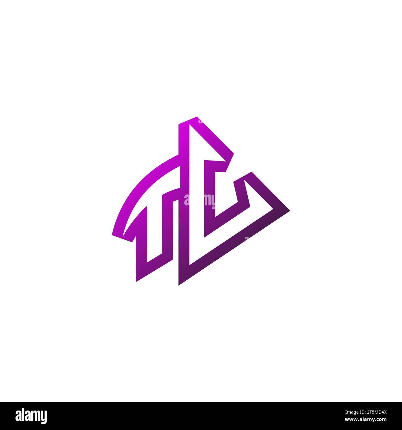 Design iniziale del logo dell'emblema TV Premium e del gioco Illustrazione Vettoriale