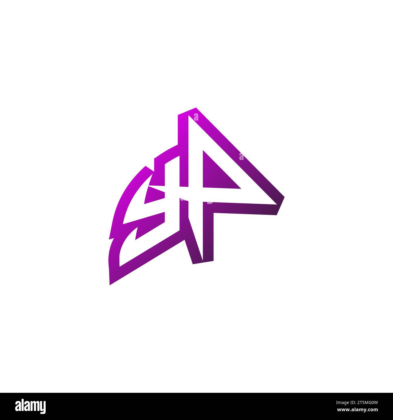 Logo YP Premium emblema iniziale e concetto di design per il gaming Illustrazione Vettoriale
