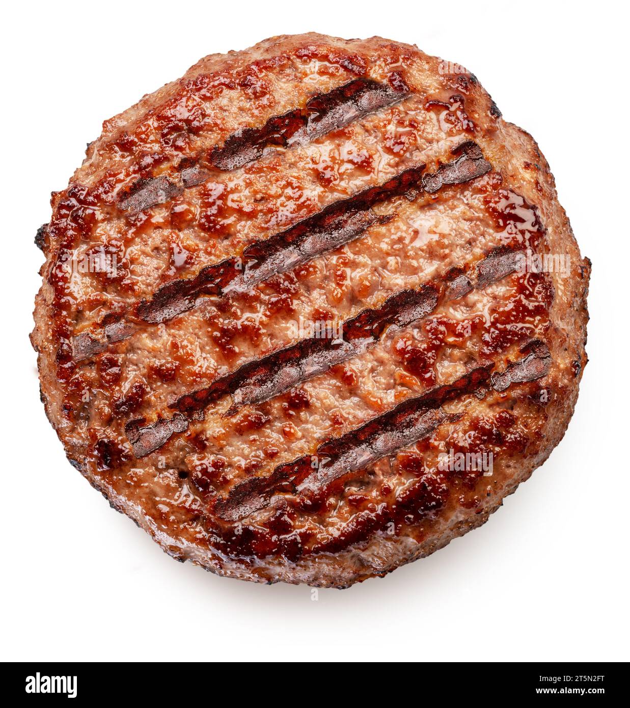 Polpettine di carne alla griglia su sfondo bianco. Il file contiene il percorso di ritaglio. Foto Stock