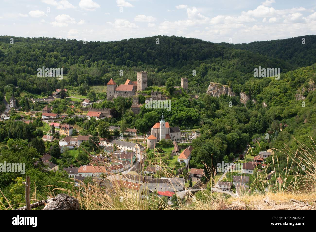 Castle Hardegg Foto Stock