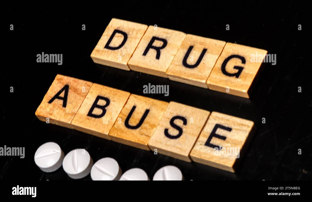 abuso di droga Foto Stock