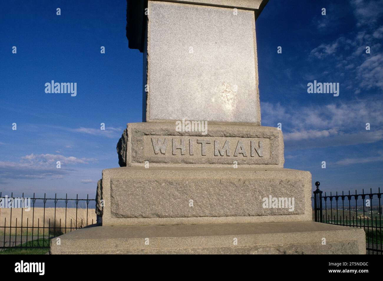 Whitman Memorial, Whitman Mission National Historic Site, Washington Foto Stock