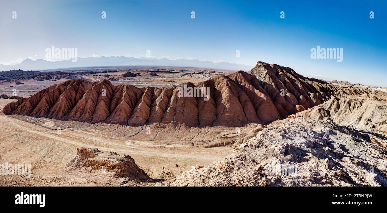 Paesaggi lunari del deserto di Atacama - Cile - San Pedro de Atacama Foto Stock
